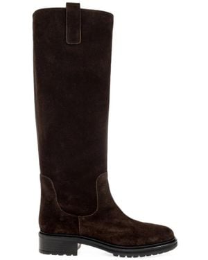 Aeyde Henry Suede Boots - Black