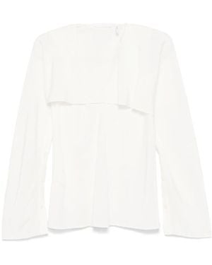Helmut Lang Layered-Design Blouse - White