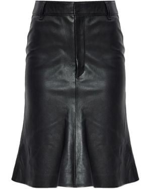 Balenciaga Falda De Cintura Alta - Negro
