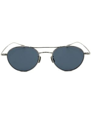 Eyevan 7285 Round-Frame Sunglasses - Blue