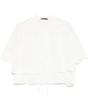 Transit Drawstring Shirt - White