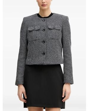 DKNY Buttoned-Pocket Jacket - Grey