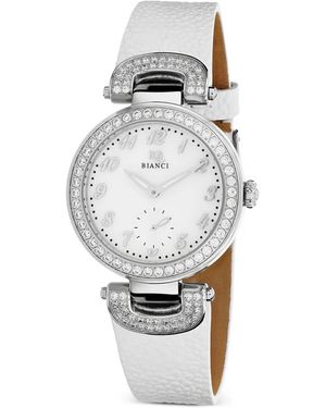 Roberto Bianci Alessandra Crystal 36Mm Watch - White