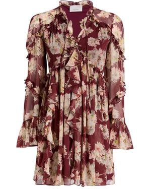 Cinq À Sept Mae Bouquet Albani Mini Dress - Red