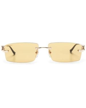 Cartier Panther スクエアフレーム サングラス - ナチュラル
