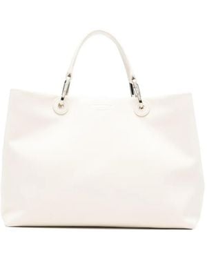 Emporio Armani レザーショルダーバッグ - ホワイト