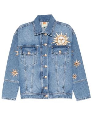 FARM Rio Veste À Motif Graphique Soleil Étoile - Blue