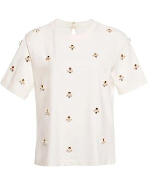 Agua Bendita T-Shirt Brodé Sama Paraiso - White