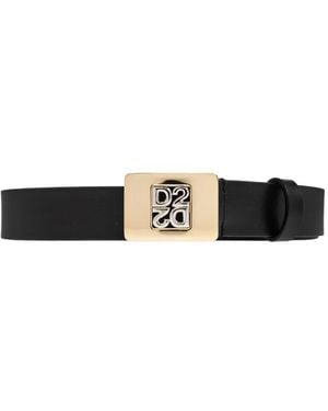 DSquared² Ceinture À Boucle Logo - White