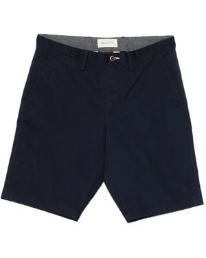 GANT Logo-detail shorts - Azul