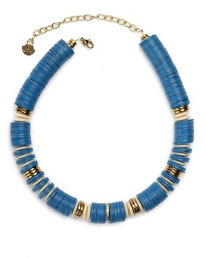 Hijas de Puka Jaipur Maria Rondelle Necklace - Blue