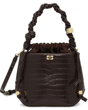 Ganni Bou Bucket Bag - Black