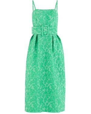 Rosie Assoulin Artichoke Midi Dress - Green