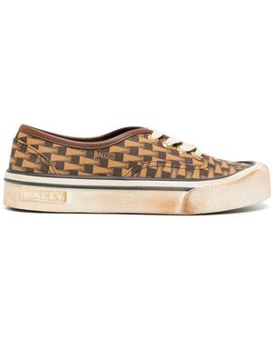 Bally Sneakers Mit Grafischem Print - Braun
