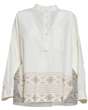 Bazar Deluxe Blusa Con Ricamo - Bianco