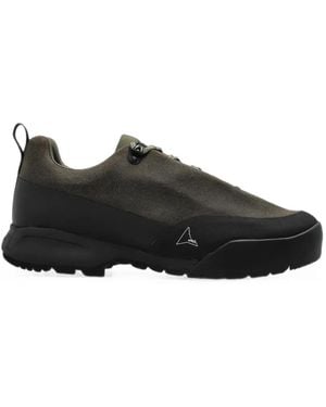 ROA Cingino Leather Sneakers - Black