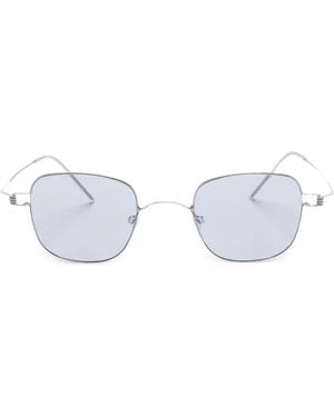 Lindberg 8216 Thin-Rim Rectangle Sunglasses - White