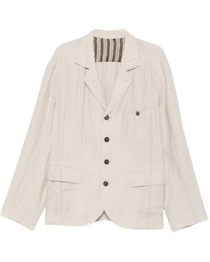 Ziggy Chen Single-Breasted Blazer - White