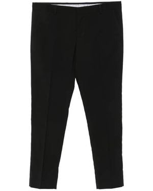 Daniele Alessandrini Pressed-Crease Tailored Trousers - Black