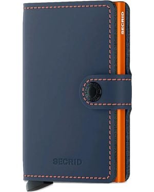 Secrid Leather Card Holder - Blue