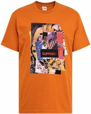 Supreme Stack Short-Sleeve T-Shirt - Orange