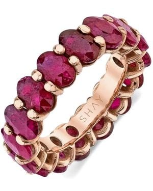 SHAY Ruby Eternity Band Ring - Pink