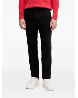 Benetton Straight-Leg Chino Trousers - Black