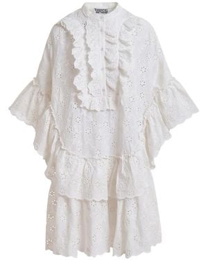 Essentiel Antwerp Ruffled-Detail Mini Dress - White