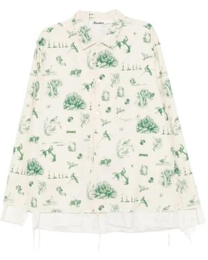 Midorikawa Camiseta Con Estampado Gráfico - Blanco