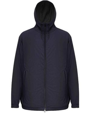 ZEGNA フーデッド ジップジャケット - ブルー