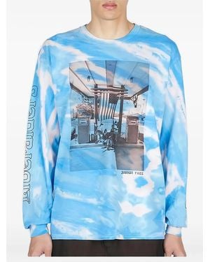 LIBERAIDERS Tie-Dye T-Shirt - Blue
