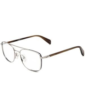 Rag & Bone Double-Bridge Pilot-Frame Glasses - Metallic