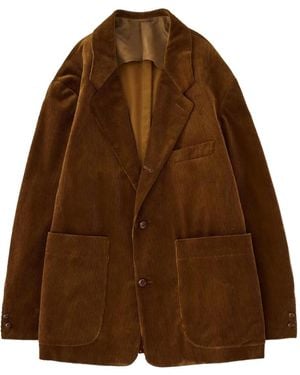 Studio Nicholson Single-Breasted Blazer - Brown