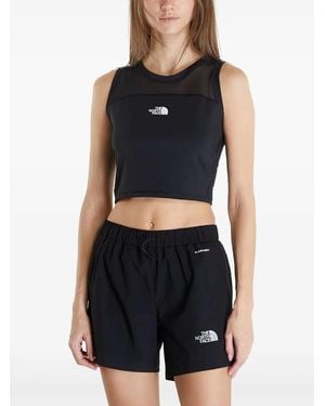 The North Face Mesh Panel Cropped Tank Top - Blue