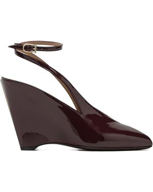 Ferragamo Peep-Toe-Detail Sandals - Marrone