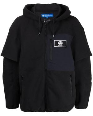 ANREALAGE Kapuzenjacke Mit Logo-Patch - Schwarz
