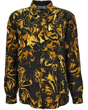 Versace Jeans Couture Barocco-Print Shirt - Black