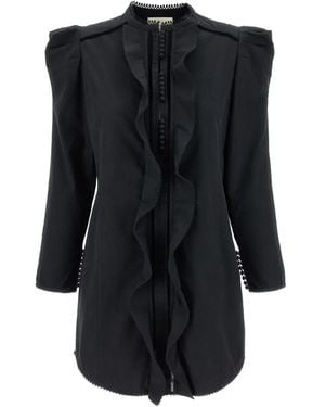 Isabel Marant Chantal Ruffled Mini Dress - Black