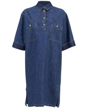 Valentino Garavani Pocket-Detail Shirt Dress - Blue