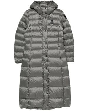 Blauer Anita Quilted Hooded Coat - Grey