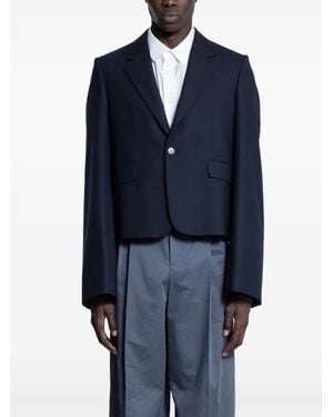 Loewe Blazer À Coupe Crop - Blue