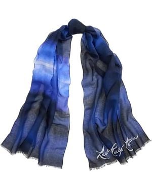 Ralph Lauren Signature Print Scarf - Blue
