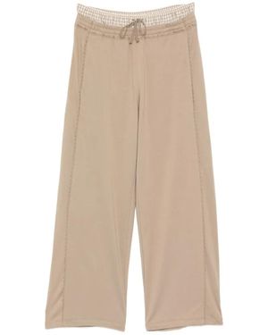 JNBY Plaid-Waistband Pants - Natural