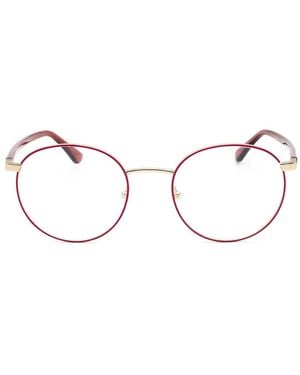 Calvin Klein Round-Frame Glasses - Natural