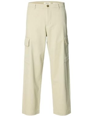 SELECTED Flap-Pockets Cargo Pants - Natural