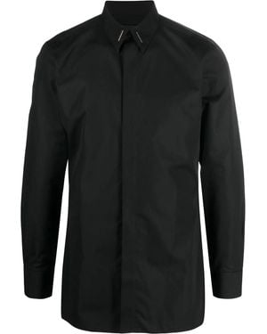 Givenchy Hardware-Detail Button-Up Shirt - Black