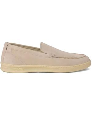 Woolrich Mocassins En Daim - Natural