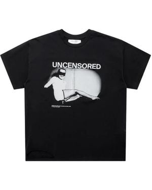 MATIERES FECALES Graphic-Print Distressed T-Shirt - Black