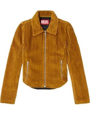 DIESEL G-Enea Corduroy Zip Jacket - Brown