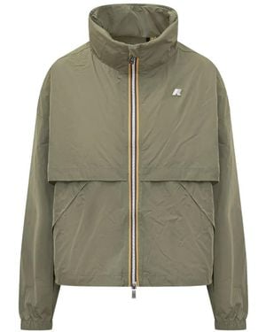 K-Way Aubette Memory Touch Zip Jacket - Green